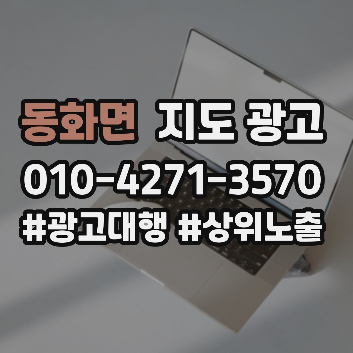 동화면 지도 광고