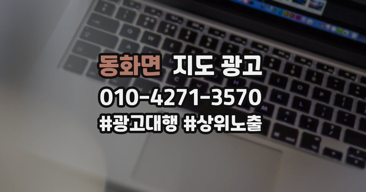 동화면 지도 광고
