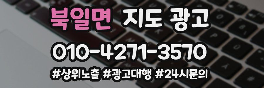 북일면 지도 광고