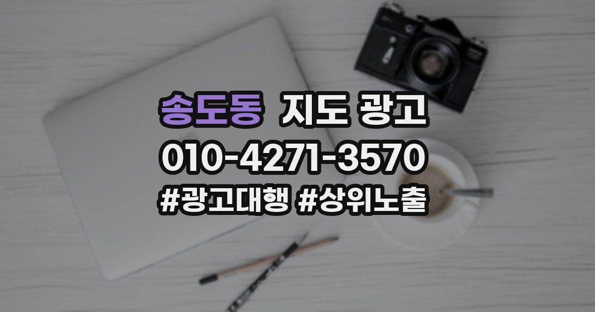 송도동 지도 광고