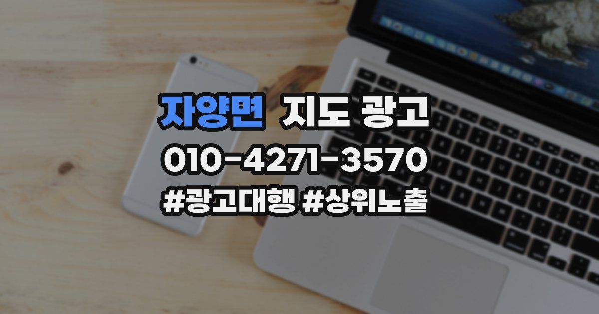 자양면 지도 광고