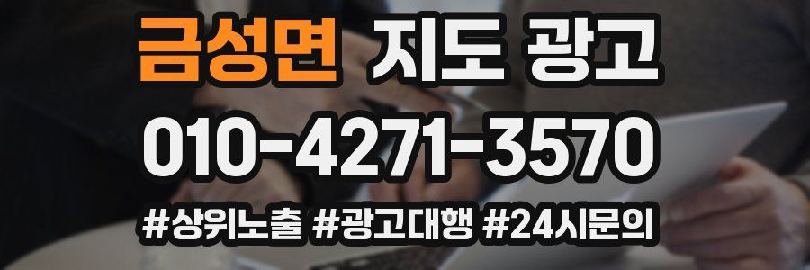 금성면 지도 광고