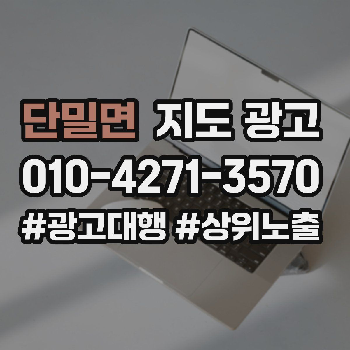 단밀면 지도 광고