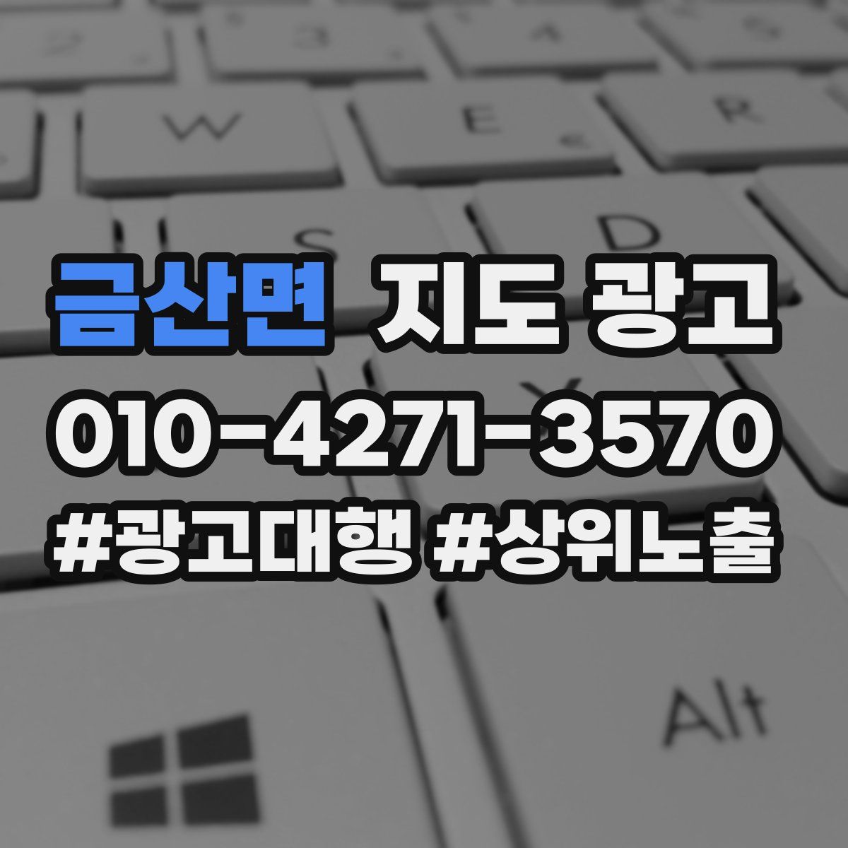 금산면 지도 광고