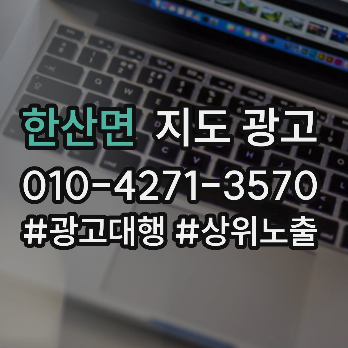 한산면 지도 광고