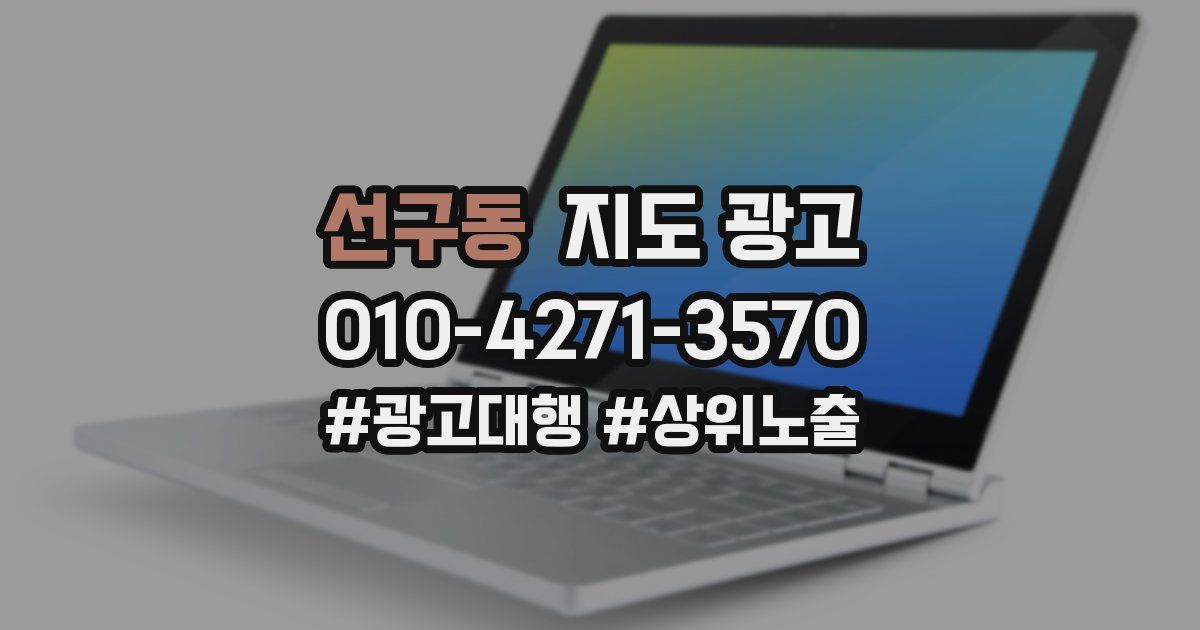 선구동 지도 광고
