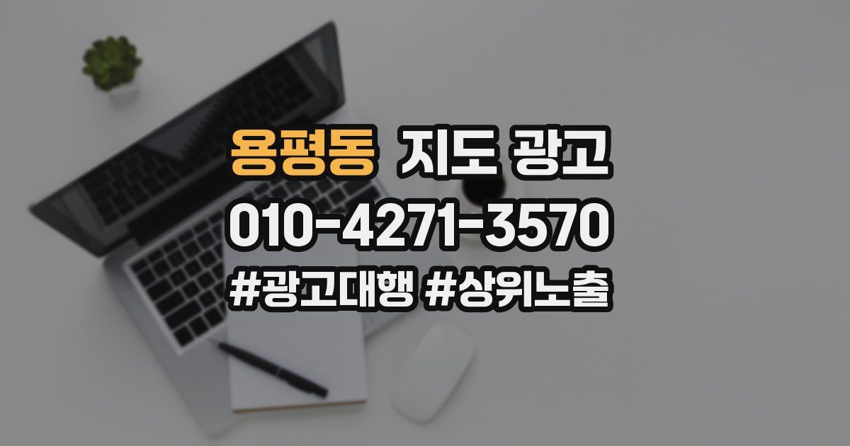 용평동 지도 광고