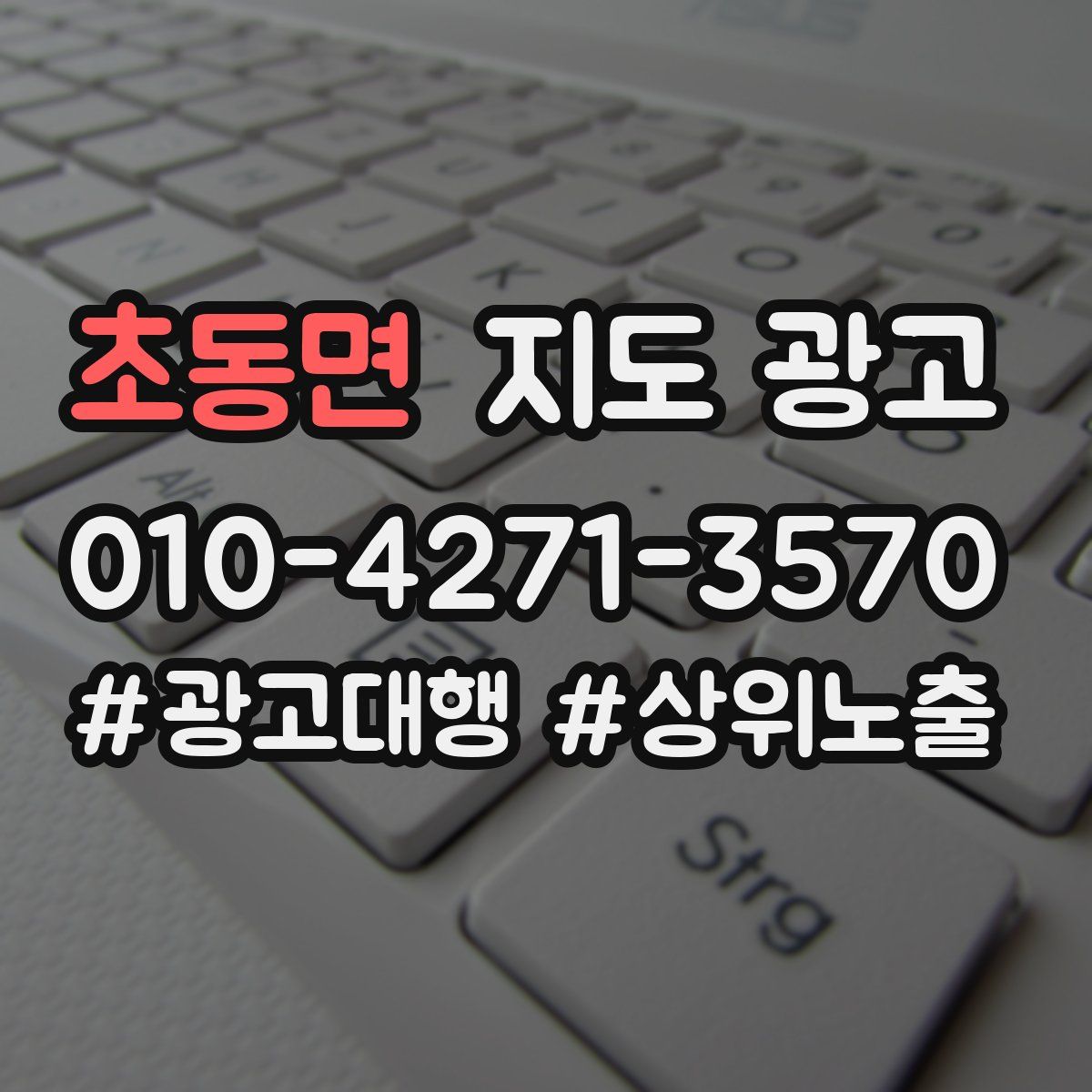 초동면 지도 광고