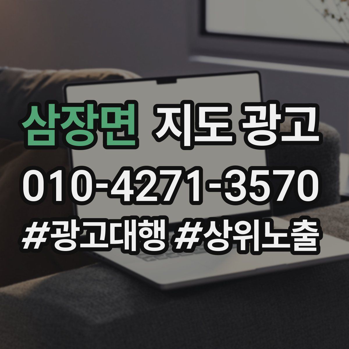 삼장면 지도 광고