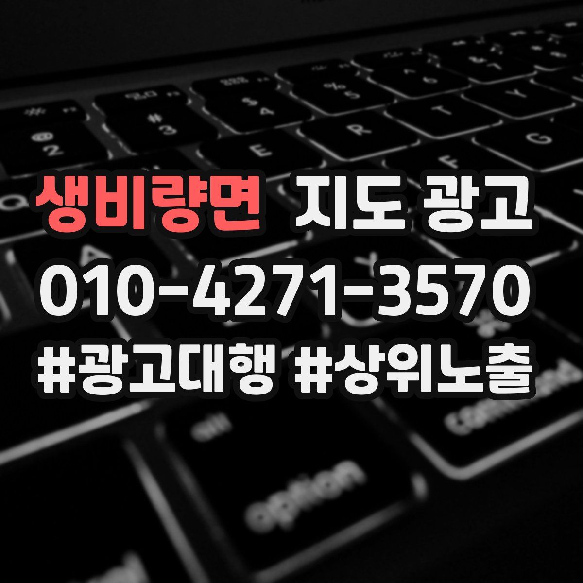 생비량면 지도 광고