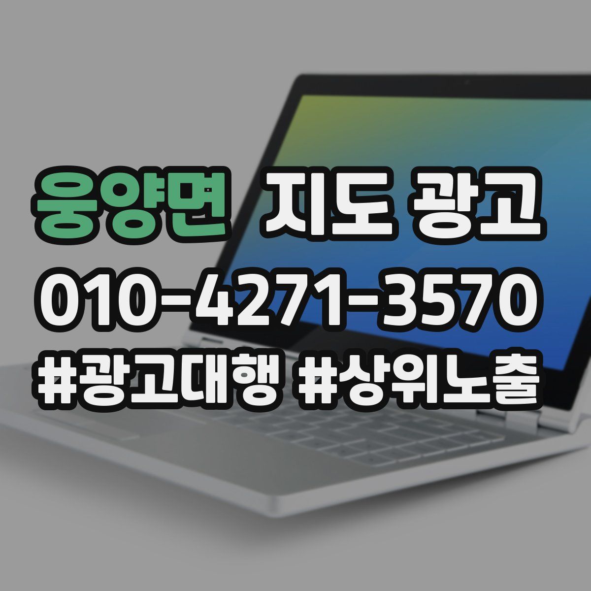 웅양면 지도 광고