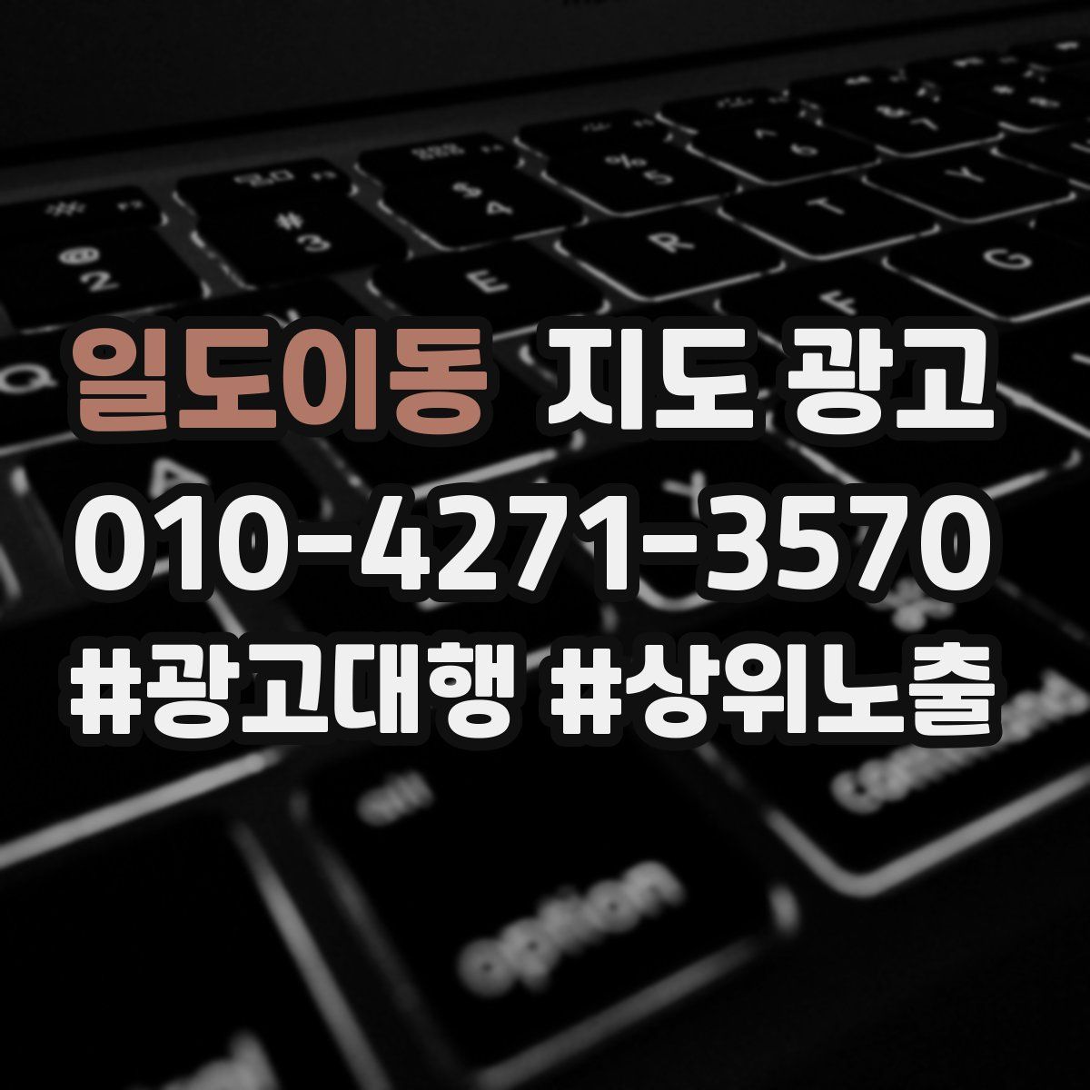 일도이동 지도 광고