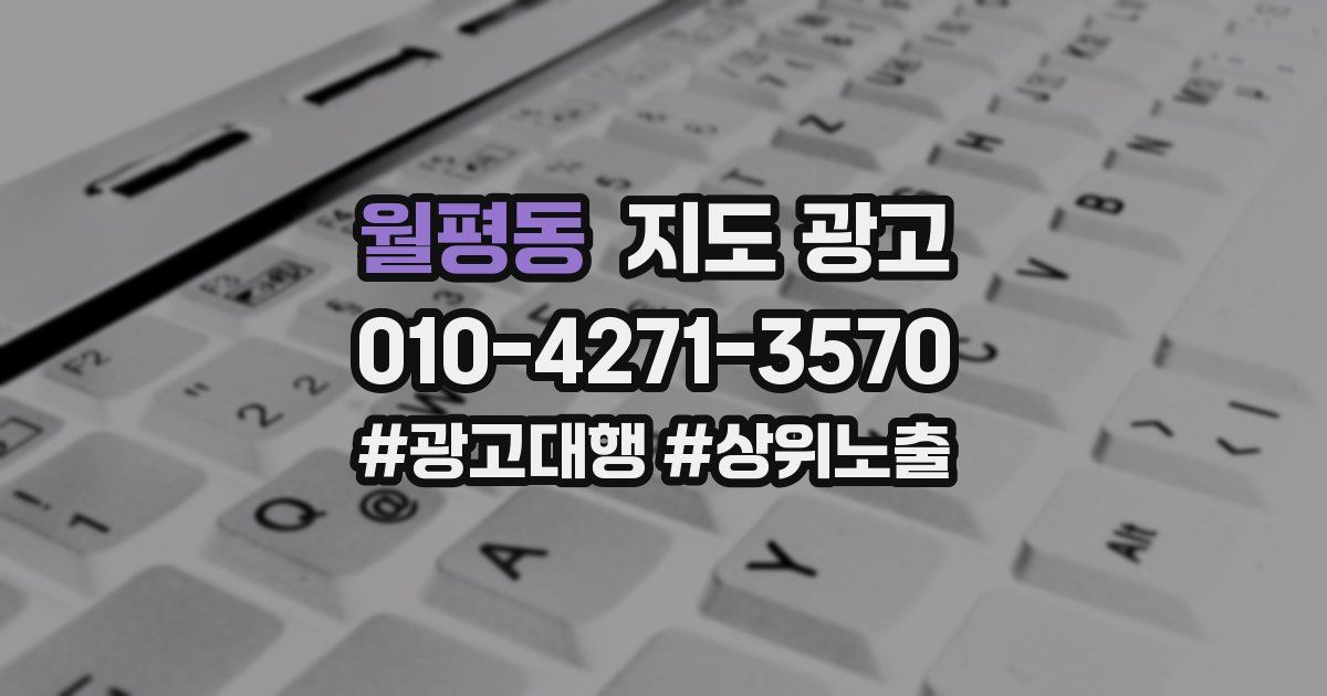 월평동 지도 광고