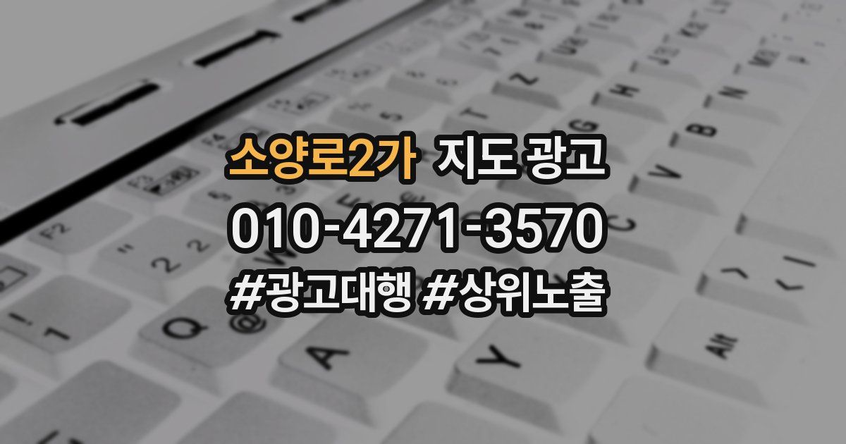 소양로2가 지도 광고