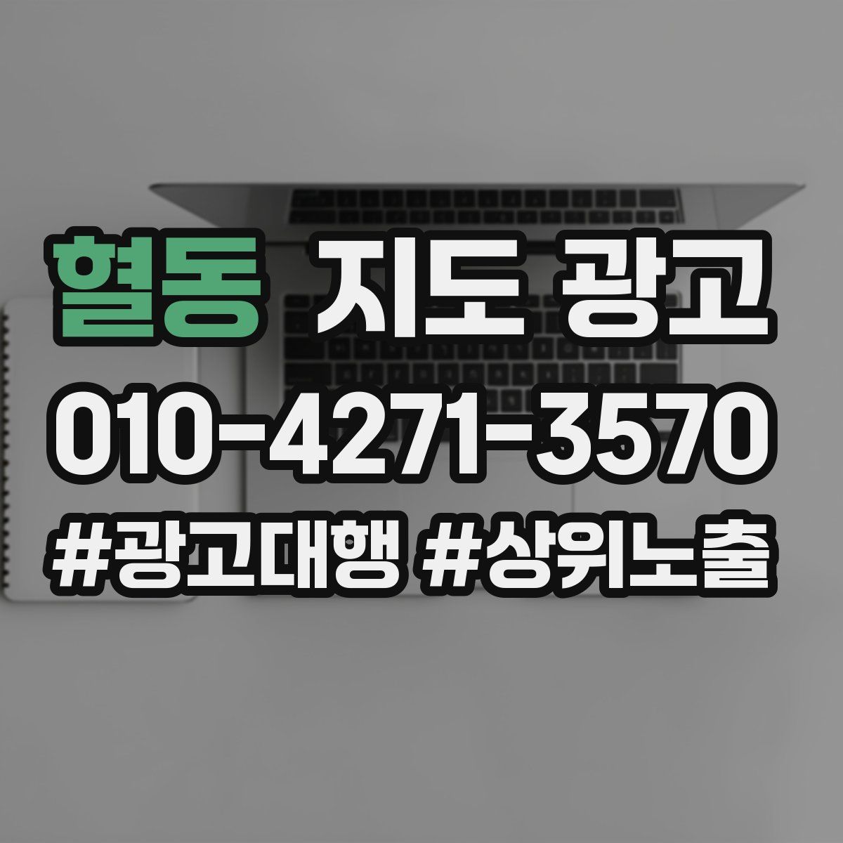 혈동 지도 광고
