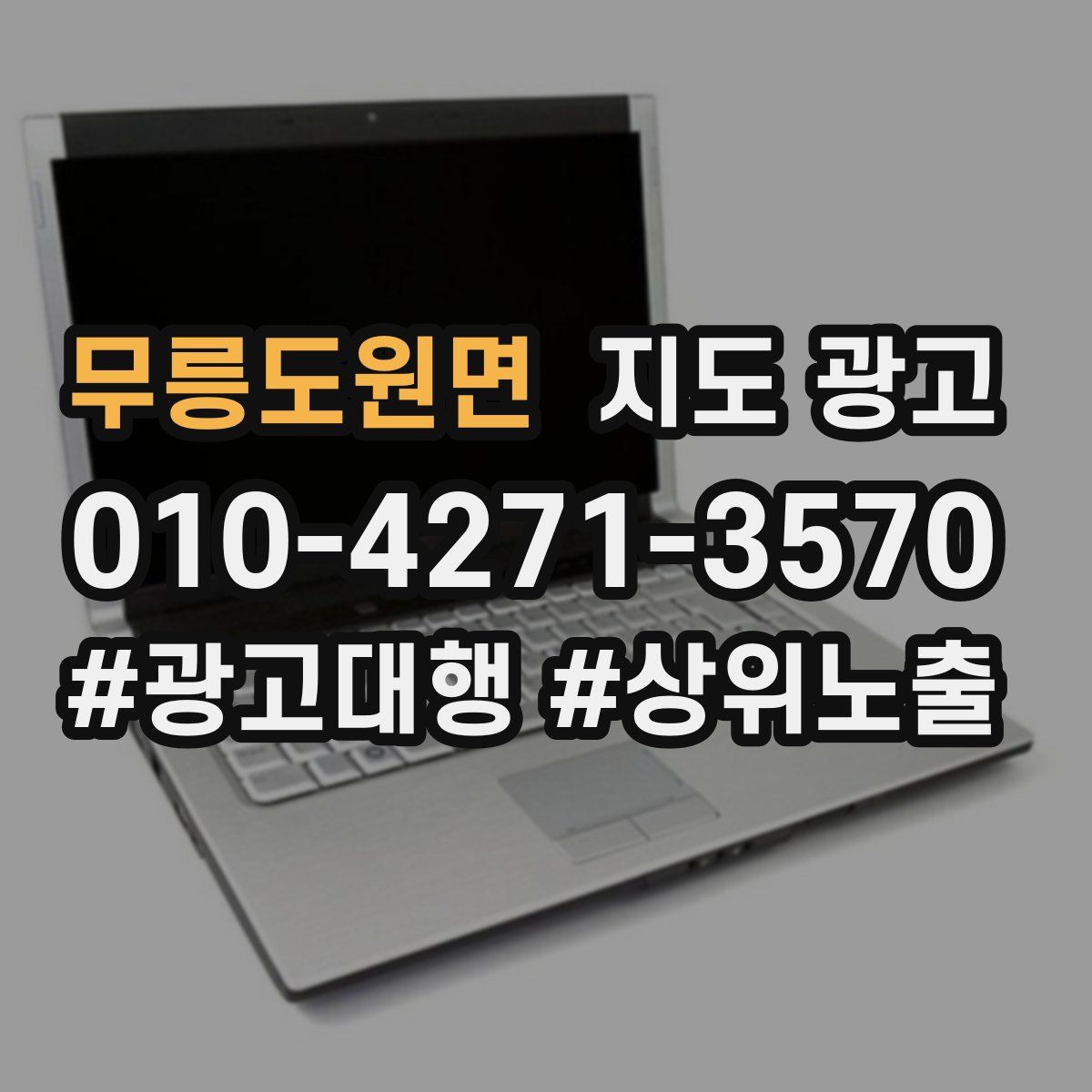 무릉도원면 지도 광고