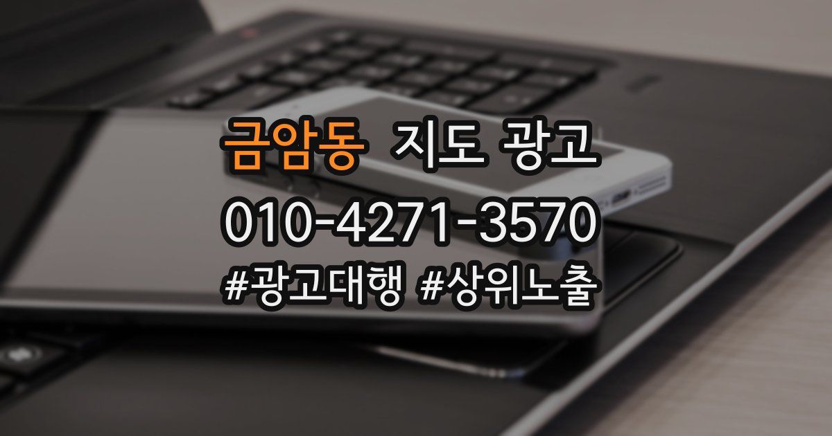 금암동 지도 광고