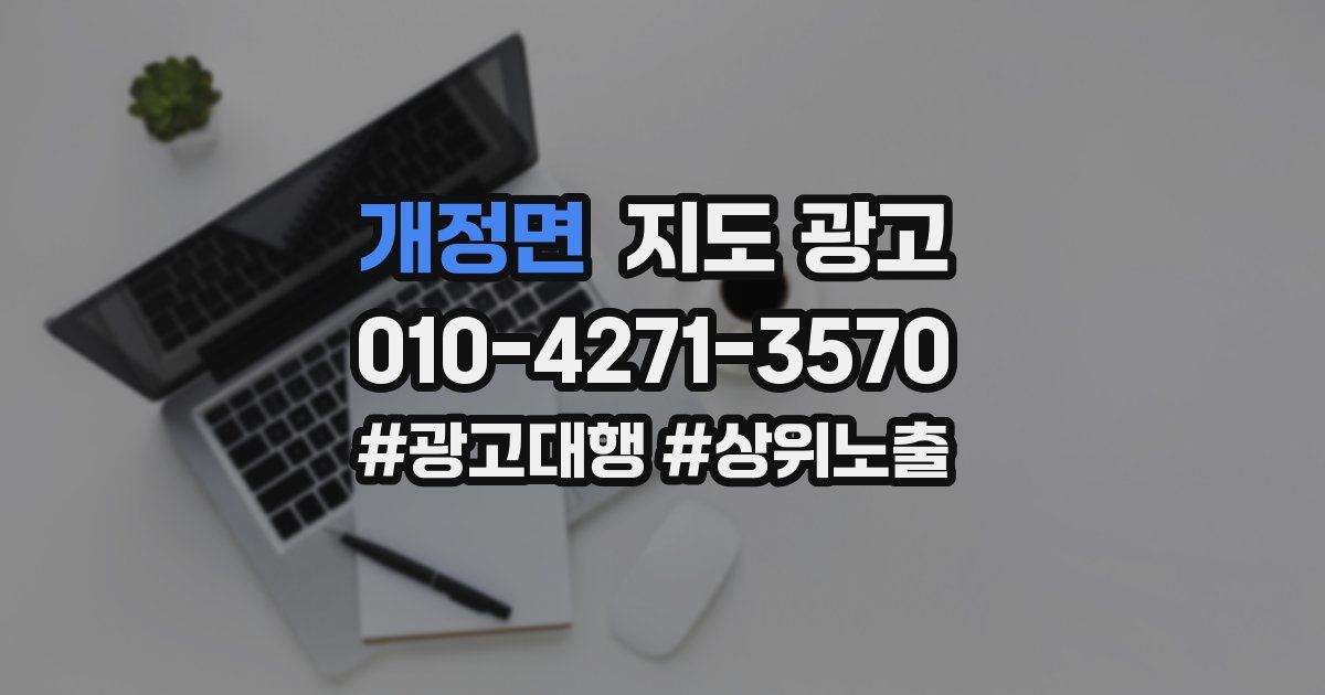 개정면 지도 광고