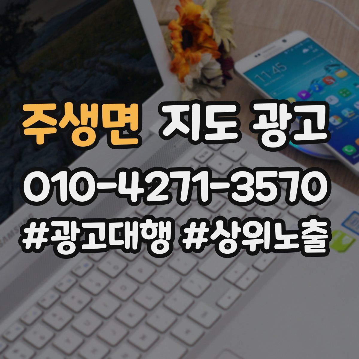 주생면 지도 광고