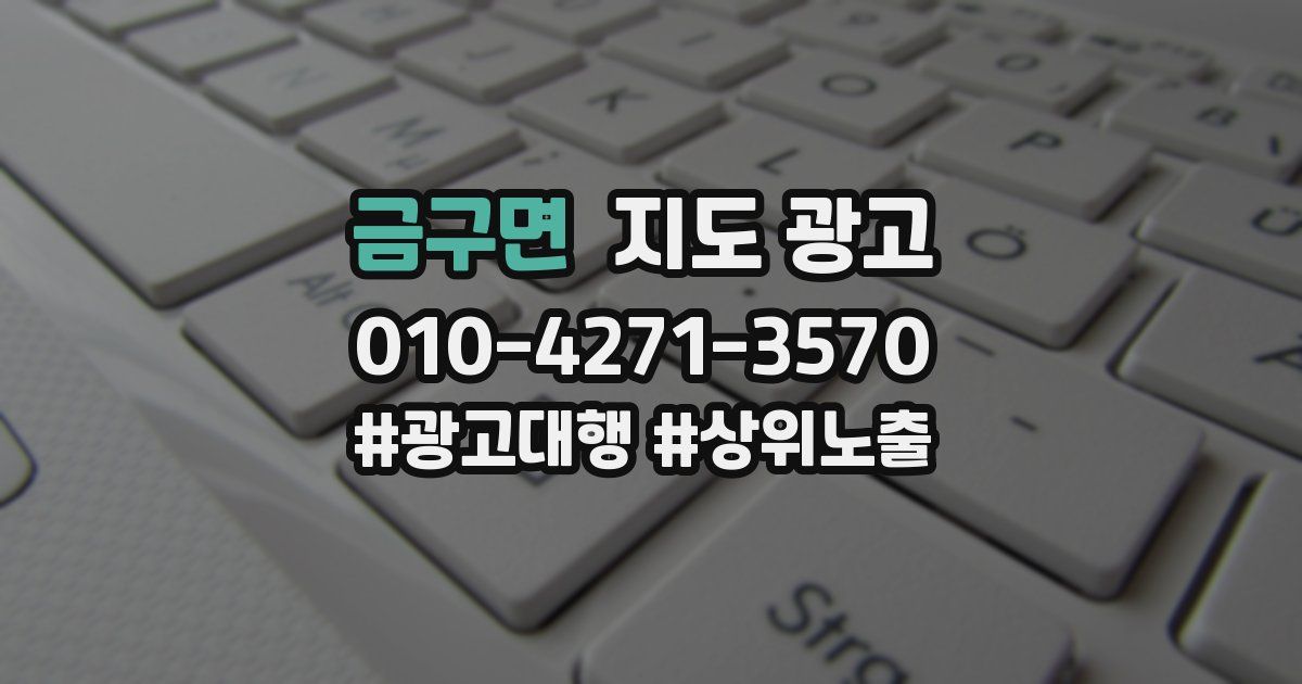 금구면 지도 광고