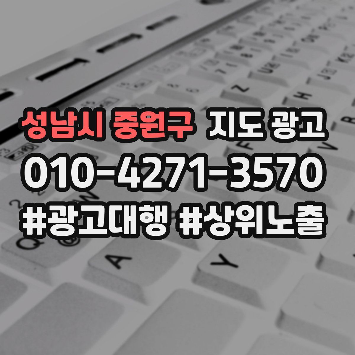 성남시 중원구 지도 광고