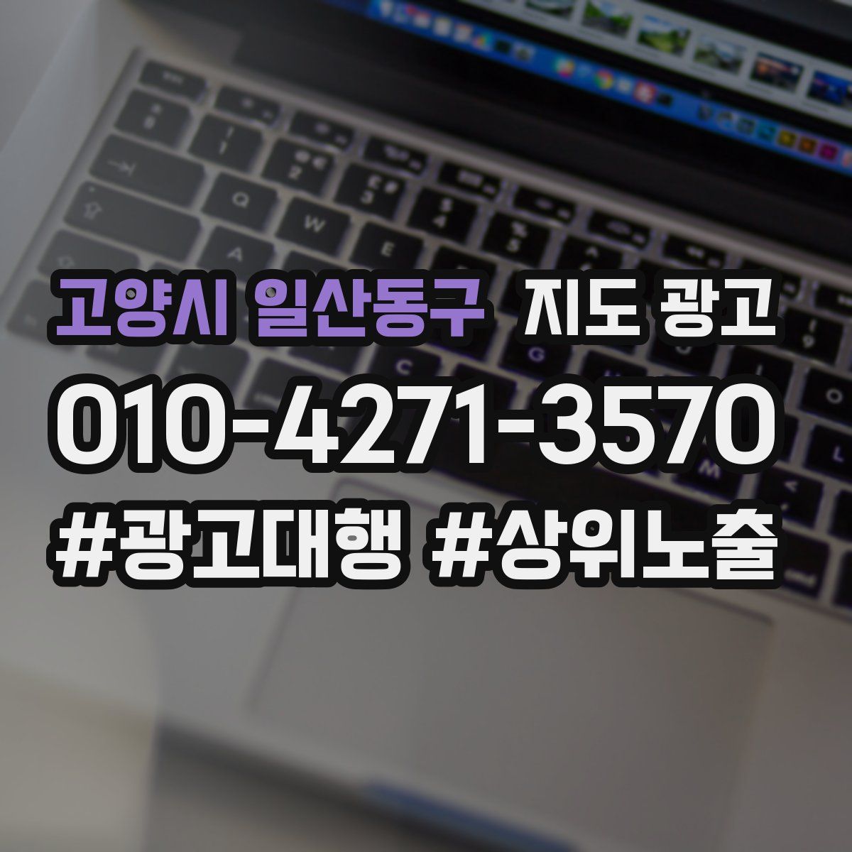 고양시 일산동구 지도 광고