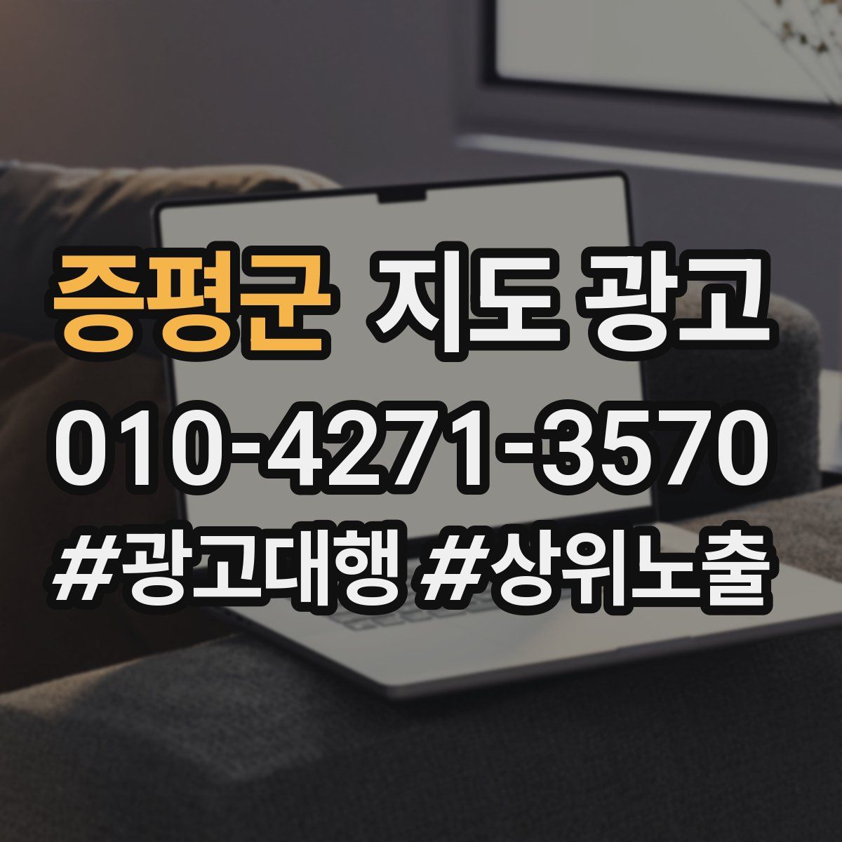 증평군 지도 광고