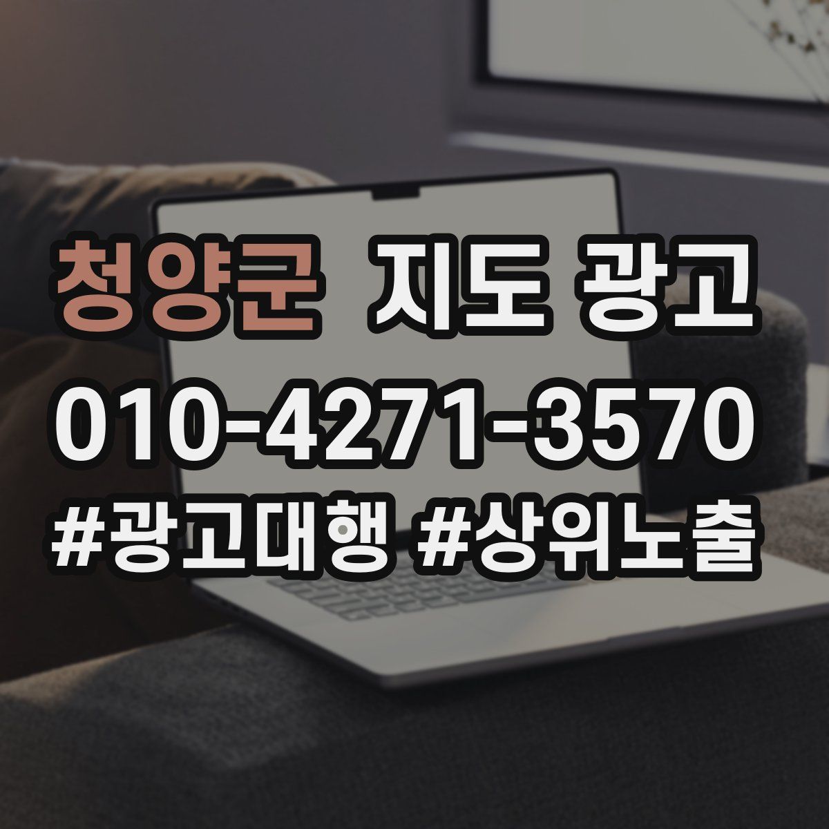 청양군 지도 광고