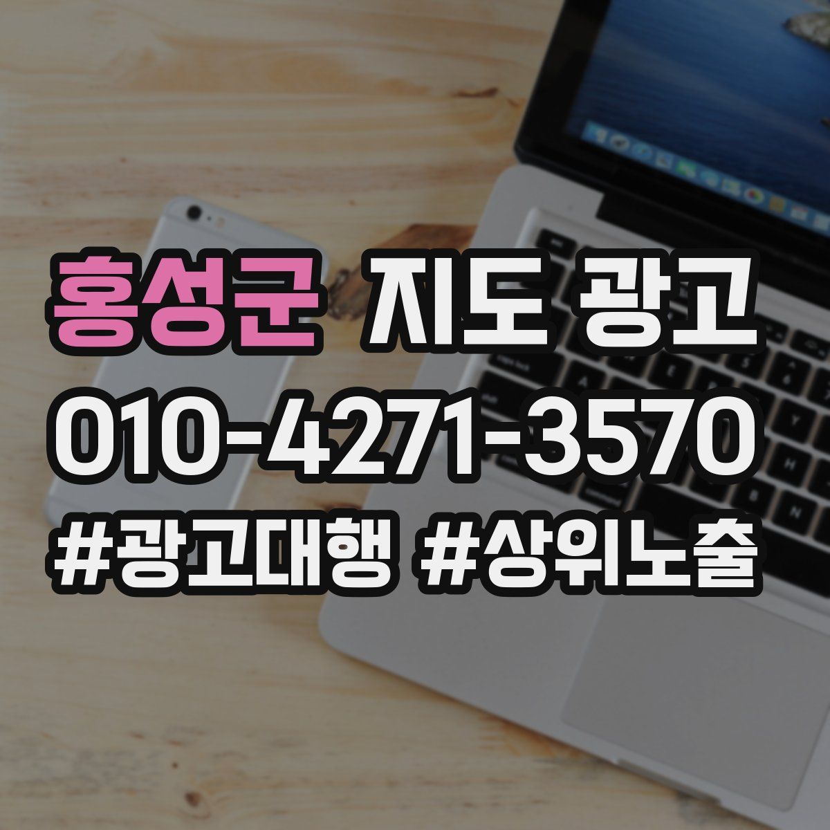 홍성군 지도 광고
