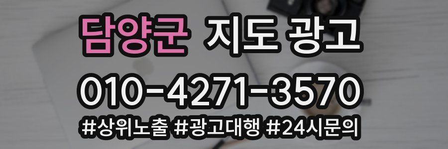 담양군 지도 광고