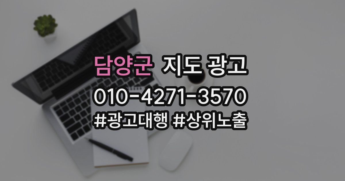 담양군 지도 광고