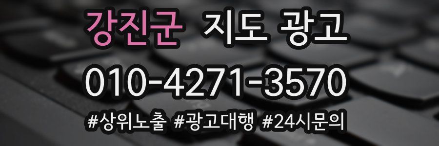 강진군 지도 광고