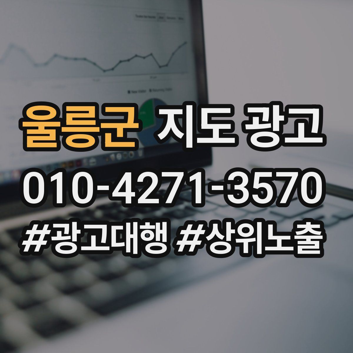 울릉군 지도 광고