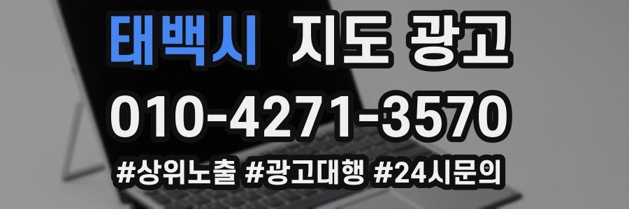 태백시 지도 광고
