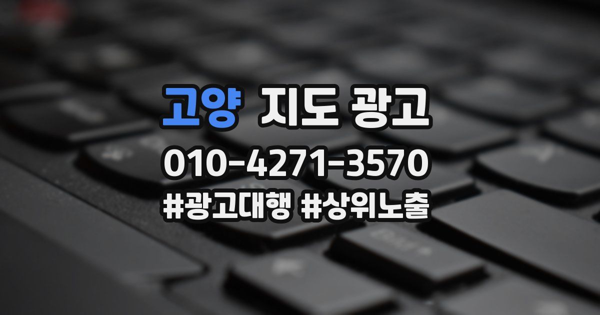 고양 지도 광고