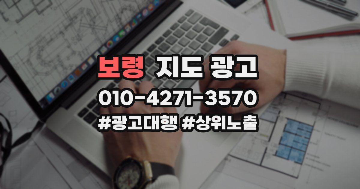 보령 지도 광고