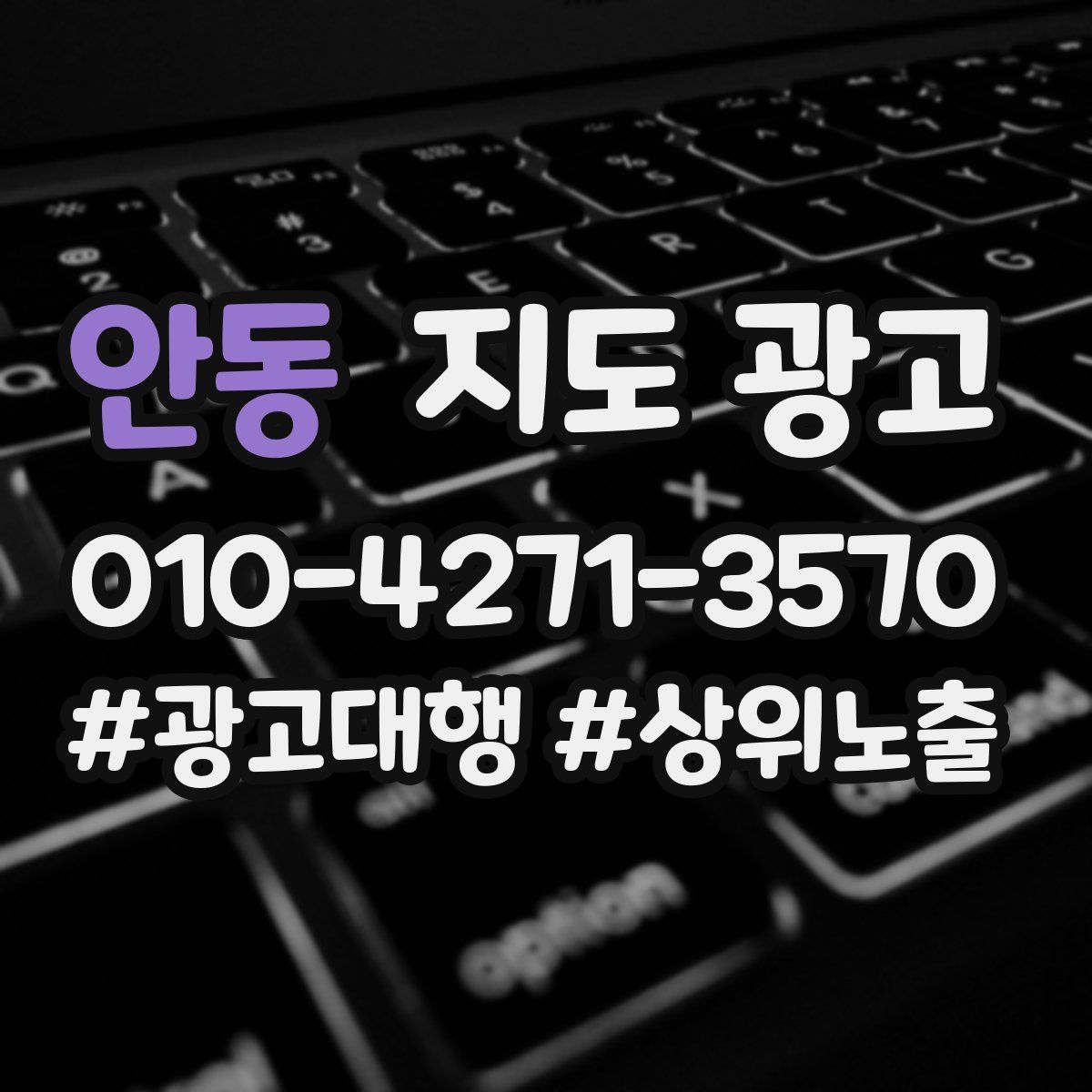 안동 지도 광고
