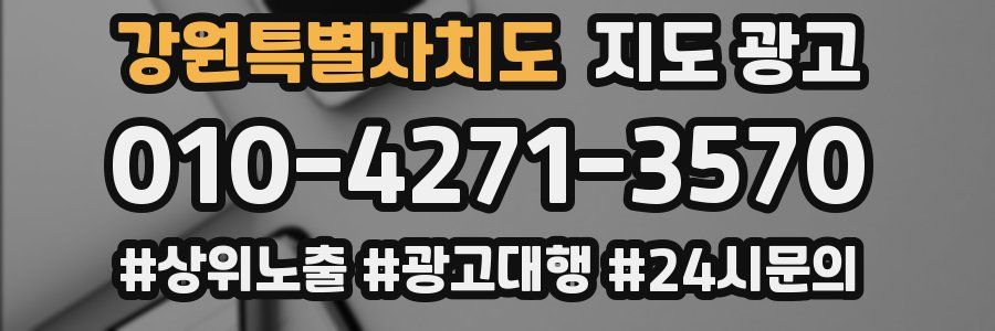 강원특별자치도 지도 광고