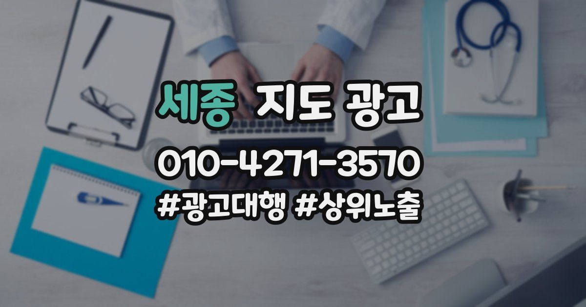 세종 지도 광고