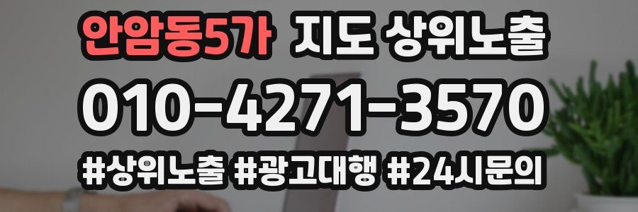 안암동5가 지도 상위 노출