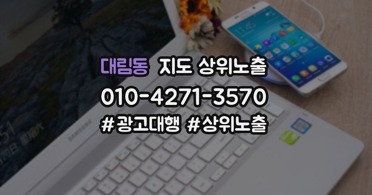 대림동 지도 상위 노출