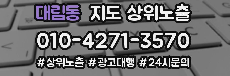 대림동 지도 상위 노출