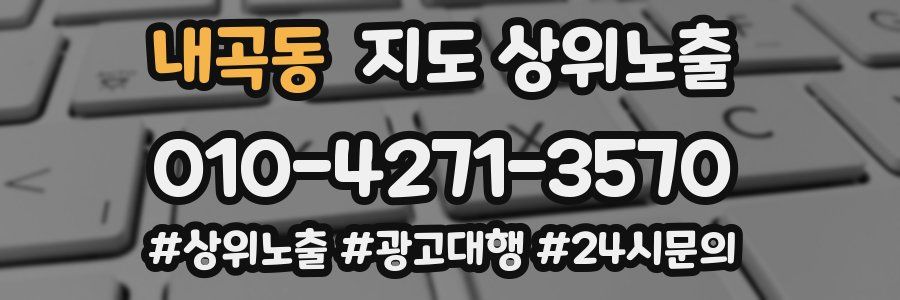 내곡동 지도 상위 노출