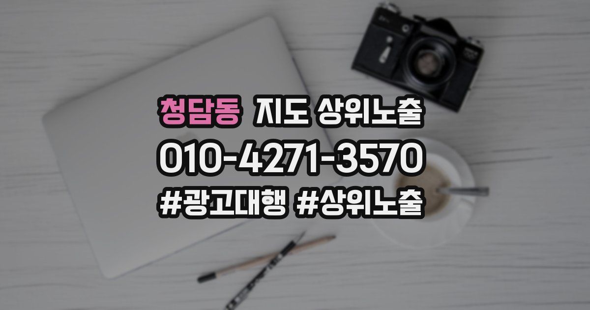 청담동 지도 상위 노출