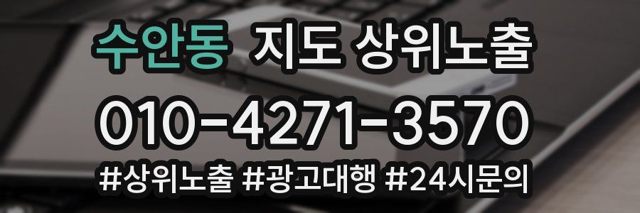 수안동 지도 상위 노출