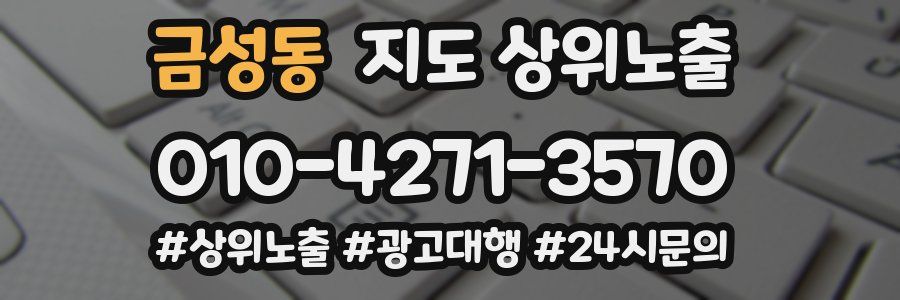 금성동 지도 상위 노출