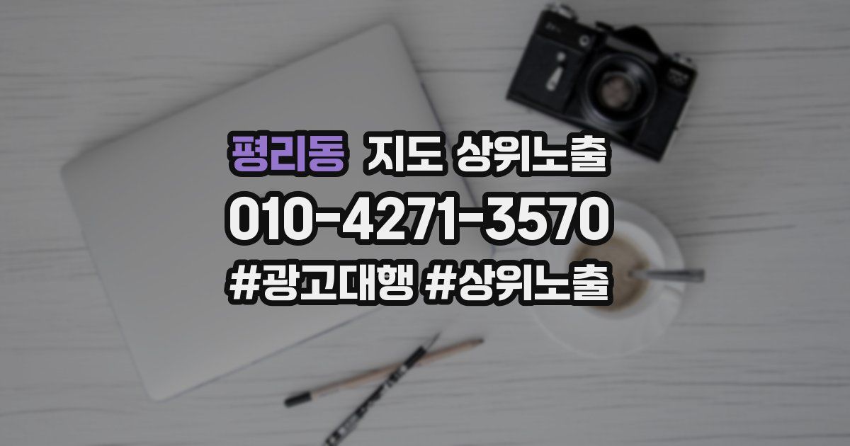 평리동 지도 상위 노출