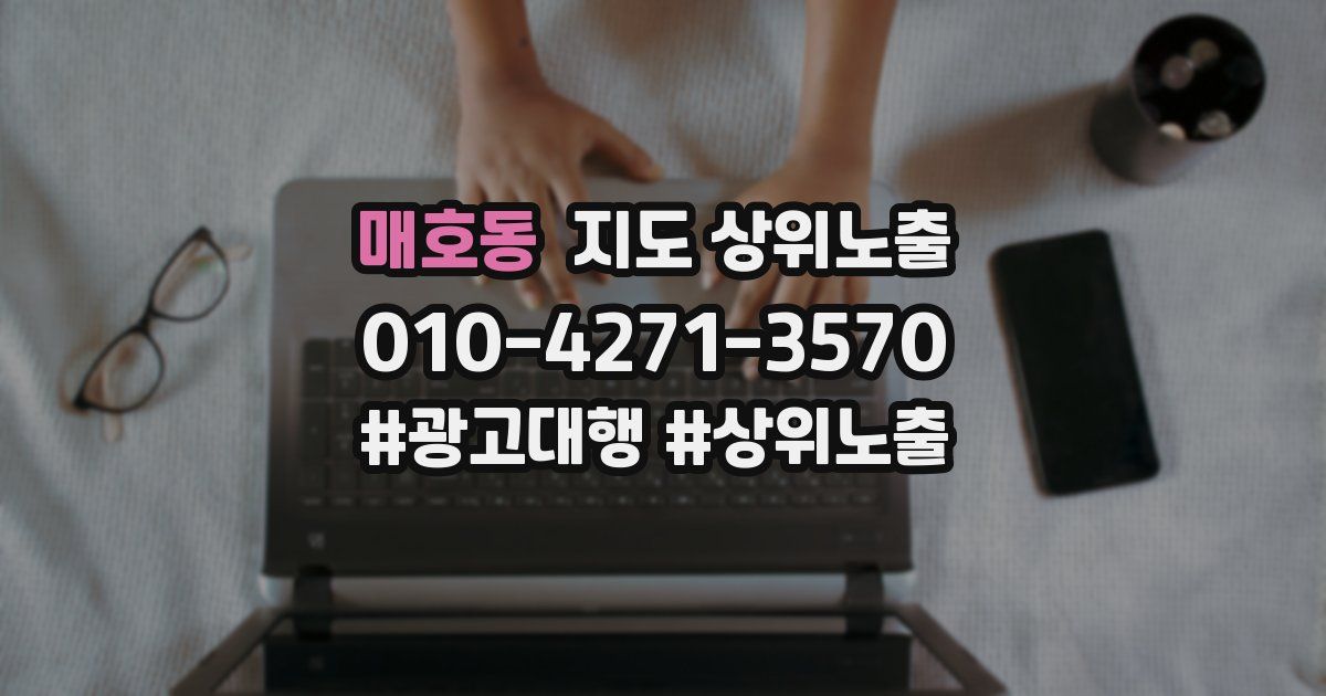 매호동 지도 상위 노출