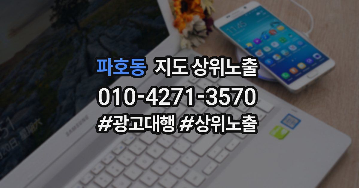 파호동 지도 상위 노출