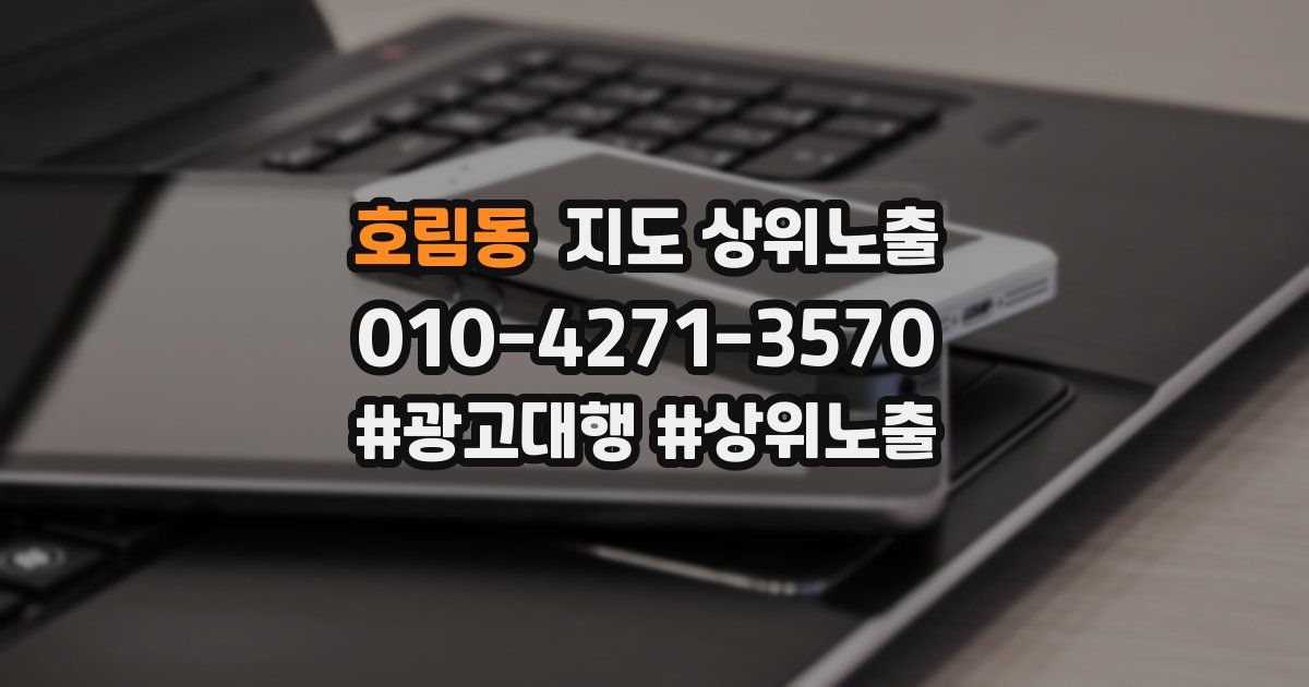 호림동 지도 상위 노출